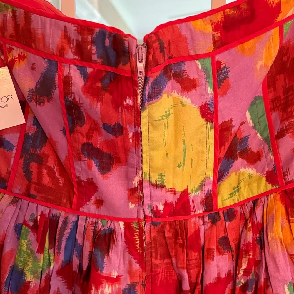 Aryn K Multicolor Strapless Dress - Picture 4 of 8